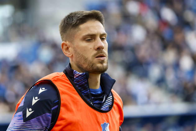 Andrej Kramaric of TSG Hoffenheim, 27, warming up during the game, Germany, soccer, Bundesliga 1, Matchday 5, 2026–2027, TSG Hoffenheim vs. Hamburger SV, October 10, 2026, Sinsheim SNP Arena, Germany Copyright: xGrantxHubbsx