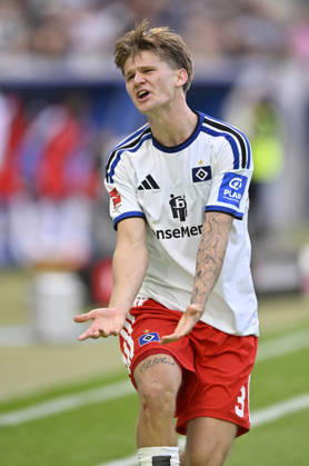 David Moeller Wolfe Hamburger SV HSV 03 Gesture Angry TSG 1899 Hoffenheim vs. Hamburger SV HSV October 10, 2026 DFL regulations prohibit any use of photographs as image sequences and or quasi-videoEO TSG 1899 Hoffenheim vs. Hamburger SV HSV