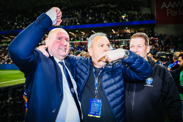 October 10, 2026, Melbourne, Victoria, Australia: MELBOURNE, AUSTRALIA - OCTOBER 10: Australia Cup Final match between South Melbourne FC and Melbourne Victory FC at AAMI Park on October 10, 2026 in Melbourne, Austr0alia. South Melbourne FC V Melbourne Victory FC - Australia Cup 2026 Final  - ZUMAp121 20261010_zsp_p121_043 Copyright: xChrisxPutnamx