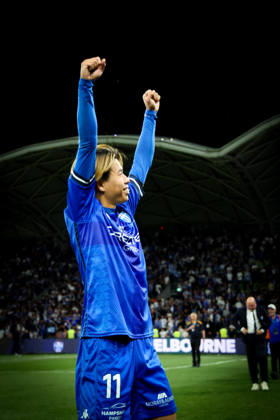 October 10, 2026, Melbourne, Victoria, Australia: MELBOURNE, AUSTRALIA - OCTOBER 10: Australia Cup Final match between South Melbourne FC and Melbourne Victory FC at AAMI Park on October 10, 2026 in Melbourne, Austr0alia. South Melbourne FC V Melbourne Victory FC - Australia Cup 2026 Final  - ZUMAp121 20261010_zsp_p121_046 Copyright: xChrisxPutnamx