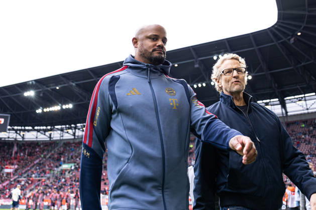 Germany: FC Augsburg vs. FC Bayern Munich, Bundesliga 1, Matchday 5, 2026–27 Season, WWK Arena, Augsburg; Vincent Kompany, Head Coach, FC Bayern Munich; Augsburg; WWK Arena; Bayern; Germany Copyright: xBenedictxChristx
