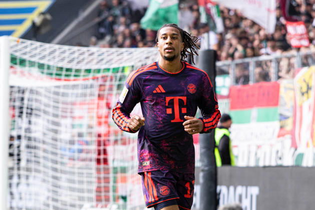 Germany: FC Augsburg vs. FC Bayern Munich, Bundesliga 1, Matchday 5, 2026–27 Season, WWK Arena, Augsburg; Michael Olise, FC Bayern Munich, 17; portrait photo, portrait, individual shot, portrait, Augsburg, WWK Arena, Bayern, Germany Copyright: xBenedictxChristx