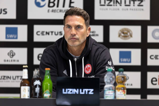 SSV Ulm 1846 Soccer vs. Eintracht Frankfurt II, Soccer, Regionalliga Southwest, Matchday 11, Donaustadion Ulm, October 26, 2010; Post-match press conference; cropped single image; portrait of Patrick Gloeckner, Eintracht Frankfurt II; Coach of SSV Ulm 1846 Soccer vs. Eintracht Frankfurt II, Soccer, Regionalliga Southwest, Matchday 11, Donaustadion Ulm, October 26, Photo by Lucca Fundel, Ulm, Donaustadion, Baden-Württemberg, Germany