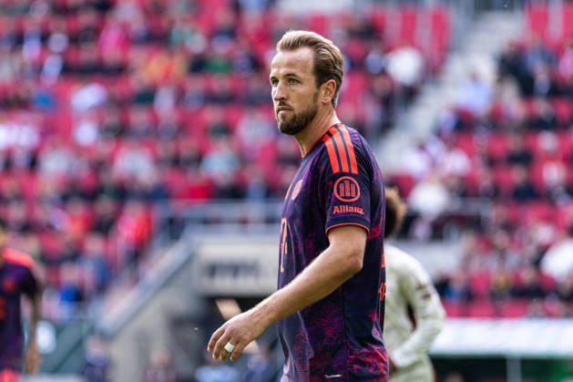 Germany: FC Augsburg vs. FC Bayern Munich, Bundesliga 1, Matchday 5, 2026–27 Season, WWK Arena, Augsburg; Harry Kane, FC Bayern Munich, 9 portrait photos, portrait, individual shot, portrait, Augsburg, WWK Arena, Bayern, Germany Copyright: xBenedictxChristx