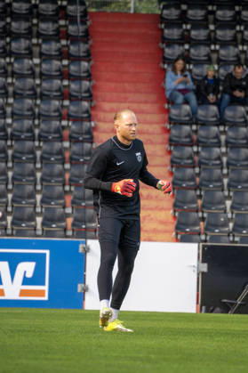 October 10, 2026, xerix, Soccer 3rd Division, SG Sonnenhof Großaspach vs. SV Waldhof Mannheim, Maximilian Reule, SG Sonnenhof Großaspach, before the game, Aspach