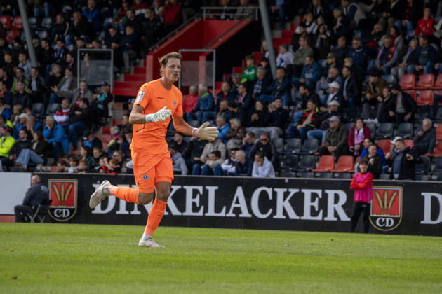 October 10, 2026, xerix, Soccer 3rd Division, SG Sonnenhof Grossaspach vs. SV Waldhof Mannheim; Thijmen Joel Sander Nijhuis; SV Waldhof Mannheim celebrates after the 1-2 loss to Aspach