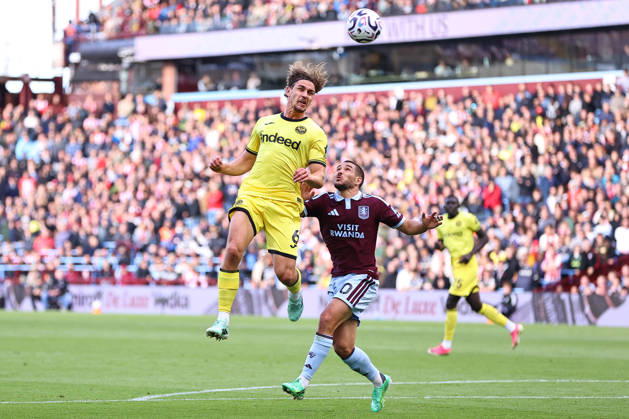 Aston Villa v Brentford, Premier League Yegor Yarmolyuk of Brentford FC heads at goal during the Aston Villa v Brentford Premier League match at Villa Park, Birmingham, England on 10 October 2026 Credit: Ryan Crockett Every Second Media Editorial use only. All images are copyright Every Second Media Limited. No images may be reproduced without prior permission. All rights reserved. Premier League and Football League images are subject to licensing agreements with Football DataCo Limited. see https: www.football-dataco.com Copyright: xIMAGO EveryxSecondxMediax ESM-2212-0073 RyanxCrockettx xEveryxSecondxMediax
