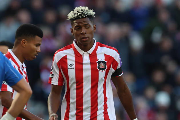 10th October 2026; Stadium of Light, Sunderland, England; Premier League Football, Sunderland versus Brighton and Hove Albion; Nilson Angulo of Sunderland DavexLofthouse