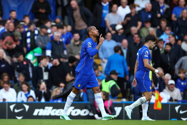 Premier League: Chelsea v AFC Bournemouth LONDON, UK - 10th Oct 2026: Joao Pedro of Chelsea celebrates scoring his side s third goal during the Premier League match between Chelsea FC and AFC Bournemouth at Stamford Bridge London Stamford Bridge England United Kingdom Copyright: xCraigxMercerx xPeakxActionxPhotosx