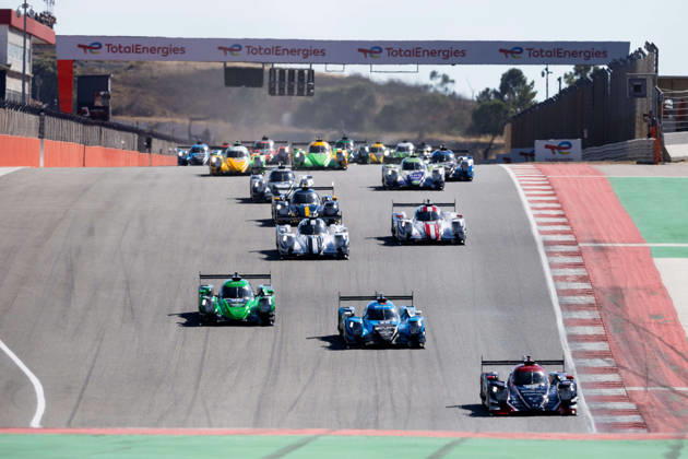 AUTO - ELMS - 4 HOURS OF PORTIMAO 2026 Start 22 PEEBLES Griffin (aus), SAUCY Grà goire (sui), HANLEY Benjamin (gbr), United Autosports, Oreca 07 - Gibson, LMP2, action 25 KAISER Matthias (sui), LYNN Alex (gbr), HUGHES Jake (gbr), Algarve Pro Racing, Oreca 07 - Gibson, LMP2, action during the 4 Hours of Portimao 2026, 6th round of the 2026 European Le Mans Series on the Autodromo Internacional do Algarve from October 8 to 10, 2026 in Portimao, Portugal - Copyright: xJoaoxFilipex