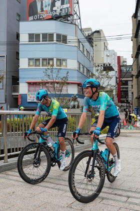 Tour De Kyushu Stage Finishes In Fukuoka s Tenjin For The First Time Matteo Malucelli of XDS Astana Team wins Stage 1 of the Mynavi Tour de Kyushu 2026 at the finish line on Tenjin Bridge in Fukuoka, Japan, on October 10, 2026. The Italian won the 152.0-kilometer Saga-Fukuoka stage in 3 hours 9 minutes 51 seconds, ahead of Luke Mudgway (Li Ning Star) and Alessio Delle Vedove (XDS Astana Team), and took the general and points classification leads. It was the first time the race finished in Tenjin, the commercial heart of Fukuoka, where a parade, stage events and food stalls marked the day. The race, first held in 2023 and part of the UCI Asia Tour (2.1 category), runs October 9-12 through six Kyushu prefectures under the official title We stand with Kumamoto. Mynavi Tour de Kyushu 2026, adopted to support areas affected by the Kumamoto earthquake. Fukuoka Japan  Copyright: xRyoxChix originalFilename:zhi-tourdeky261010_npm5g