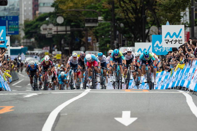 Tour De Kyushu Stage Finishes In Fukuoka s Tenjin For The First Time Matteo Malucelli of XDS Astana Team wins Stage 1 of the Mynavi Tour de Kyushu 2026 at the finish line on Tenjin Bridge in Fukuoka, Japan, on October 10, 2026. The Italian won the 152.0-kilometer Saga-Fukuoka stage in 3 hours 9 minutes 51 seconds, ahead of Luke Mudgway (Li Ning Star) and Alessio Delle Vedove (XDS Astana Team), and took the general and points classification leads. It was the first time the race finished in Tenjin, the commercial heart of Fukuoka, where a parade, stage events and food stalls marked the day. The race, first held in 2023 and part of the UCI Asia Tour (2.1 category), runs October 9-12 through six Kyushu prefectures under the official title We stand with Kumamoto. Mynavi Tour de Kyushu 2026, adopted to support areas affected by the Kumamoto earthquake. Fukuoka Japan  Copyright: xRyoxChix originalFilename:zhi-tourdeky261010_nptQG