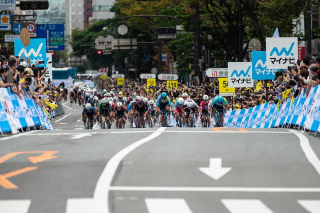 Tour De Kyushu Stage Finishes In Fukuoka s Tenjin For The First Time Matteo Malucelli of XDS Astana Team wins Stage 1 of the Mynavi Tour de Kyushu 2026 at the finish line on Tenjin Bridge in Fukuoka, Japan, on October 10, 2026. The Italian won the 152.0-kilometer Saga-Fukuoka stage in 3 hours 9 minutes 51 seconds, ahead of Luke Mudgway (Li Ning Star) and Alessio Delle Vedove (XDS Astana Team), and took the general and points classification leads. It was the first time the race finished in Tenjin, the commercial heart of Fukuoka, where a parade, stage events and food stalls marked the day. The race, first held in 2023 and part of the UCI Asia Tour (2.1 category), runs October 9-12 through six Kyushu prefectures under the official title We stand with Kumamoto. Mynavi Tour de Kyushu 2026, adopted to support areas affected by the Kumamoto earthquake. Fukuoka Japan  Copyright: xRyoxChix originalFilename:zhi-tourdeky261010_npTwL
