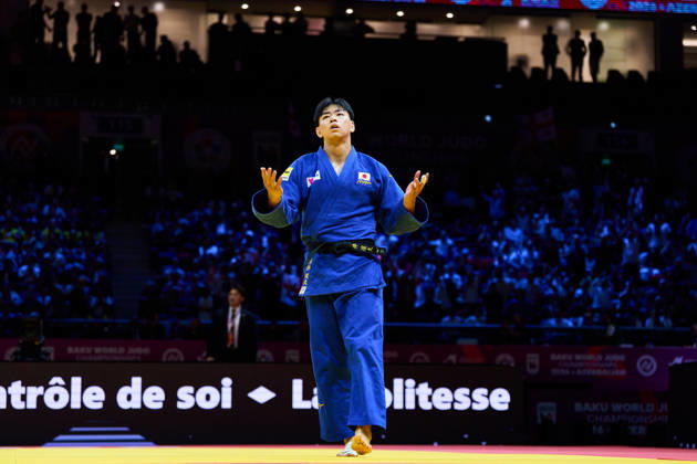 Dota Arai (JPN), OCTOBER 9, 2026 -Judo : World Judo Championships BAKU2026 Mens -100kgFinal match at National Gymnastics Arena in Baku, Azerbaijan. aflo_354528425 KenxAsakurax