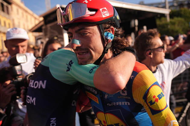 Italy s Giulio Ciccone of Lidl-Trek during the 120th edition of the Il Lombardia, Tour of Lombardy cycling race, a 239 km one day race from Bergamo to Como on October 10, 2026, Italy. Copyright: xGianxMattiaxD™Alberto LaPressex