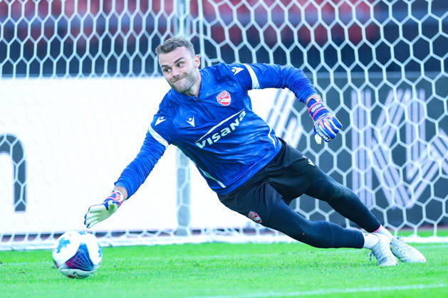 FC Zurich vs. FC Thun, Brack Super League, October 10, 2026, Niklas Steffen 1, FC Thun during warm-ups, Soccer, Brack Super League, FC Zurich vs. FC Thun, October 10, 2026, Letzigrund Stadium, Zurich, Switzerland, Zurich, Letzigrund Stadium, Zurich, Switzerland