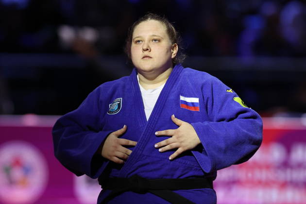 AZERBAIJAN, BAKU - OCTOBER 10, 2026: Russia s Maria Ivanova appears in her heavyweight bout during the 2026 World Judo Championships at the National Gymnastics Arena 2026 World Judo Championships In Baku - ZUMAt113 20261010_zaa_t113_410 Copyright: xMikhailxSinitsynx