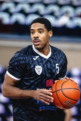 Rostock, Germany, October 10, 2026; easyCredit BBL 2026–2027, Matchday 5: Rostock Seawolves vs. Fitness First Würzburg Baskets; Pictured: Kenny Dye of the Fitness First Würzburg Baskets Copyright: xFotostandx xVoelkerx