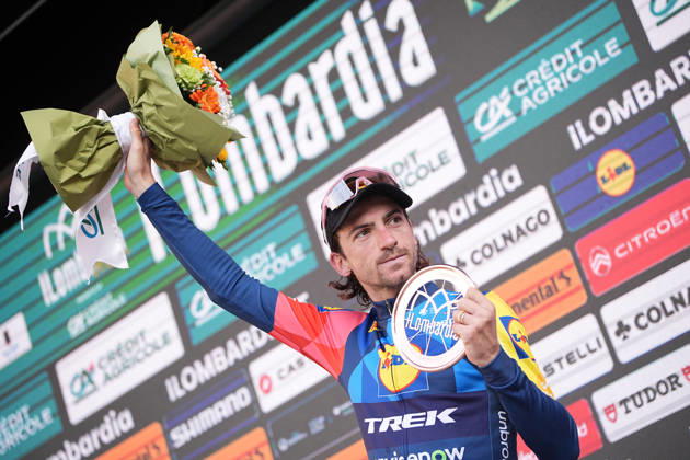 Italy s Giulio Ciccone of Lidl-Trek during the 120th edition of the Il Lombardia, Tour of Lombardy cycling race, a 239 km one day race from Bergamo to Como on October 10, 2026, Italy. Copyright: xMarcoxAlpozzi LaPressex