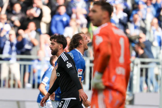 October 10, 2026, Soccer, 2. Bundesliga, SV Darmstadt 98 vs. Energie Cottbus; Yannik Luehrs of SV Darmstadt 98 is seen celebrating after scoring a goal to make the score 3–1 Copyright: HMBxMedia JoaquimxFerreira