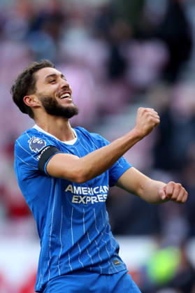 Sunderland v Brighton and Hove Albion - Premier League 2026 27 Jaouen Hadjam of Brighton and Hove Albion celebrates after winning the Premier League 2026 27 match between Sunderland and Brighton & Hove Albion at Stadium of Light on October 10, 2026 in Sunderland, England. WARNING! This Photograph May Only Be Used For Newspaper And Or Magazine Editorial Purposes. May Not Be Used For Publications Involving 1 player, 1 Club Or 1 Competition Without Written Authorisation From Football DataCo Ltd. For Any Queries, Please Contact Football DataCo Ltd on +44 (0) 207 864 9121 Sunderland Stadium of Light England United Kingdom Copyright: xAllstarxPicturexLibraryxLtdx