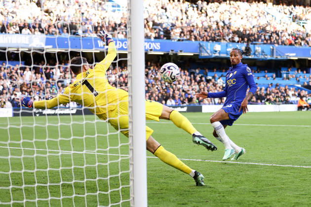 Chelsea gegen Bournemouth, 10. Oktober 2026, London, Premier League, Fußball: Chelsea gegen Bournemouth – Joao Pedro von Chelsea erzielt das vierte Tor. Foto: Jacques Feeney, Abseits, London, Großbritannien Copyright: xJacquesxFeeneyx xOffsidexOffside