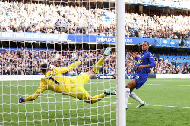 Chelsea gegen Bournemouth, 10. Oktober 2026, London, Premier League, Fußball: Chelsea gegen Bournemouth – Joao Pedro von Chelsea erzielt das vierte Tor. Foto: Jacques Feeney, Abseits, London, Großbritannien Copyright: xJacquesxFeeneyx xOffsidexOffside