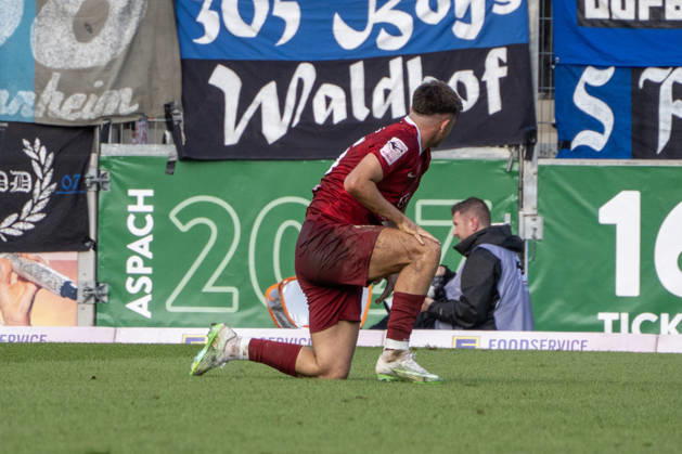 October 10, 2026, xerix, Soccer 3rd Division, SG Sonnenhof Grossaspach vs. SV Waldhof Mannheim: Emotions on the Field in Aspach