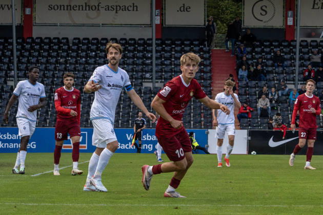 October 10, 2026, xerix, Soccer 3rd Division, SG Sonnenhof Großaspach vs. SV Waldhof Mannheim – Game scene featuring Lukas Stoppel, SG Sonnenhof Großaspach, Aspach