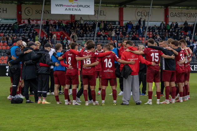 October 10, 2026, xerix, Soccer 3rd Division, SG Sonnenhof Großaspach vs. SV Waldhof Mannheim v l The SG Sonnenhof Großaspach roster