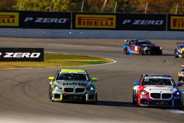 BMW M2 Cup, 9. + 10. Rennen Hockenheim 2026 45 BMW M2 Racing, Riller & Schnauck powered by Cerny Motorsport: Farin Megger, 2 BMW M2 Racing, Hofor Racing by Bonk Motorsport: Michael Schrey - picture by Gruppe C Photography Sachsenring Sachsenring Germany Copyright: xGruppexCxPhotographyx