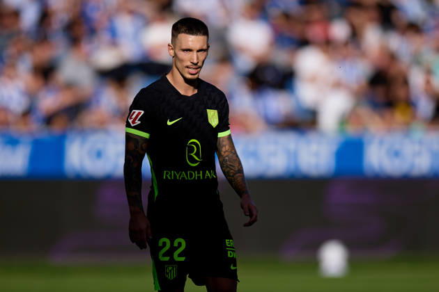 October 10, 2026, Vitoria, Alava, Spain: Alejandro Grimaldo of Atletico de Madrid looks on during the LaLiga EA Sports match between Deportivo Alaves and Atletico de Madrid at Mendizorrotza on October 10, 2026, in Vitoria, Spain. Deportivo Alaves V Atletico De Madrid - La Liga EA Sports  - ZUMAa181 20261010_zaa_a181_048 Copyright: xRicardoxLarreinax