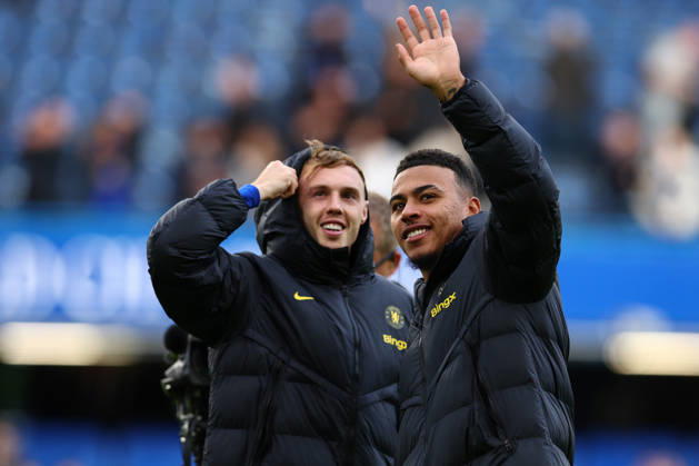 Premier League: Chelsea v AFC Bournemouth LONDON, UK - 10th Oct 2026: Cole Palmer and Morgan Rogers of Chelsea after the Premier League match between Chelsea FC and AFC Bournemouth at Stamford Bridge London Stamford Bridge England United Kingdom Copyright: xCraigxMercerx xPeakxActionxPhotosx