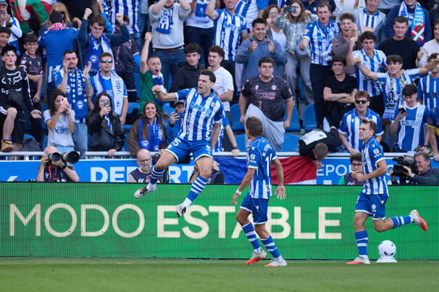 October 10, 2026, Vitoria, Alava, Spain: Lucas Boye of Deportivo Alaves celebrates after scoring the team s first goal during the LaLiga EA Sports match between Deportivo Alaves and Atletico de Madrid at Mendizorrotza on October 10, 2026, in Vitoria, Spain. Vitoria Spain - ZUMAa181 20261010_zaa_a181_056 Copyright: xRicardoxLarreinax