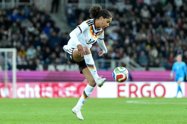 Cora Zicai, Germany Women s National Team, 14 on the Ball, Germany, soccer, international match, friendly match, exhibition match, 2026–2027, Germany vs. Australia, October 9, 2026, BBBank Wildpark, Karlsruhe, Karlsruhe, BBBank Wildpark, Baden-Württemberg, Germany Copyright: xArnexAmbergx