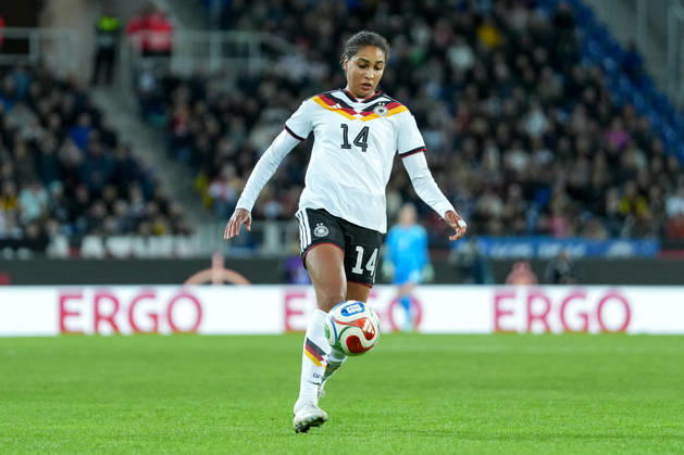 Cora Zicai, Germany Women s National Team, 14 on the Ball, Germany, soccer, international match, friendly match, exhibition match, 2026–2027, Germany vs. Australia, October 9, 2026, BBBank Wildpark, Karlsruhe, Karlsruhe, BBBank Wildpark, Baden-Württemberg, Germany Copyright: xArnexAmbergx