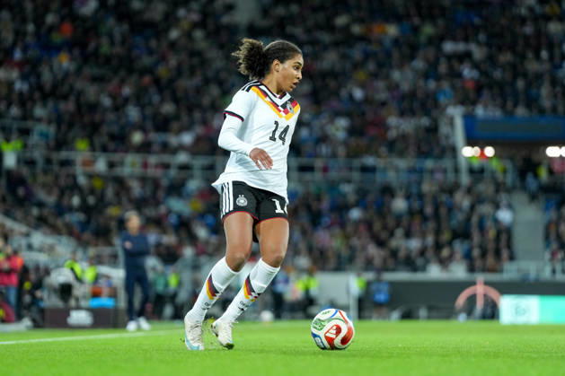Cora Zicai, Germany Women s National Team, 14 on the Ball, Germany, Soccer, International Match, Friendly Match, Test Match, 2026–2027, Germany vs. Australia, October 9, 2026, BBBank Wildpark, Karlsruhe, Karlsruhe, BBBank Wildpark, Baden-Württemberg, Germany Copyright: xArnexAmbergx