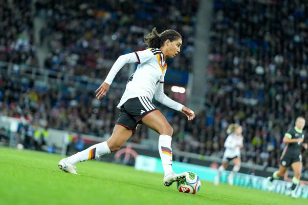 Cora Zicai, Germany Women s National Team, 14 on the Ball, Germany, Soccer, International Match, Friendly Match, Test Match, 2026–2027, Germany vs. Australia, October 9, 2026, BBBank Wildpark, Karlsruhe, Karlsruhe, BBBank Wildpark, Baden-Württemberg, Germany Copyright: xArnexAmbergx