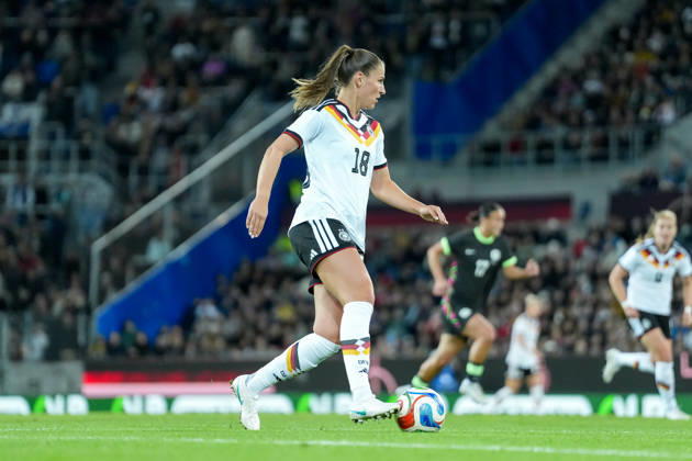 Melissa Kössler Melissa Koessler German Women s National Team, 18 on the Ball, Germany, soccer, international match, friendly match, exhibition match, 2026 2027, Germany vs. Australia, October 9, 2026, BBBank Wildpark, Karlsruhe, Karlsruhe, BBBank Wildpark, Baden-Württemberg, Germany Copyright: xArnexAmbergx