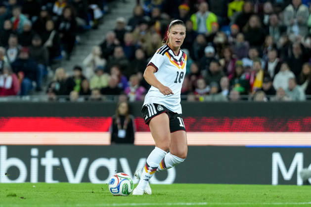 Melissa Kössler Melissa Koessler German Women s National Team, 18 on the Ball, Germany, soccer, international match, friendly match, exhibition match, 2026 2027, Germany vs. Australia, October 9, 2026, BBBank Wildpark, Karlsruhe, Karlsruhe, BBBank Wildpark, Baden-Württemberg, Germany Copyright: xArnexAmbergx