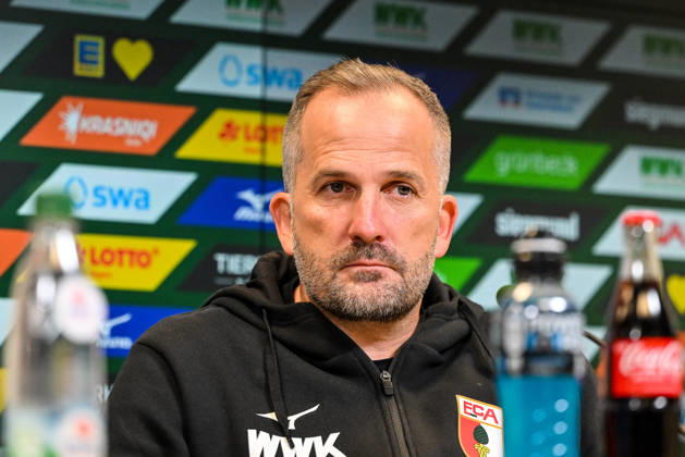 October 10, 2026, GER, Soccer, Men s, Bundesliga 1, Matchday 5, FC Augsburg vs. FC Bayern Munich, Manuel Baum (FC Augsburg), Post-match press conference, Augsburg WWK Arena, Bayern, Germany Copyright: xNordphotox xHafnerx