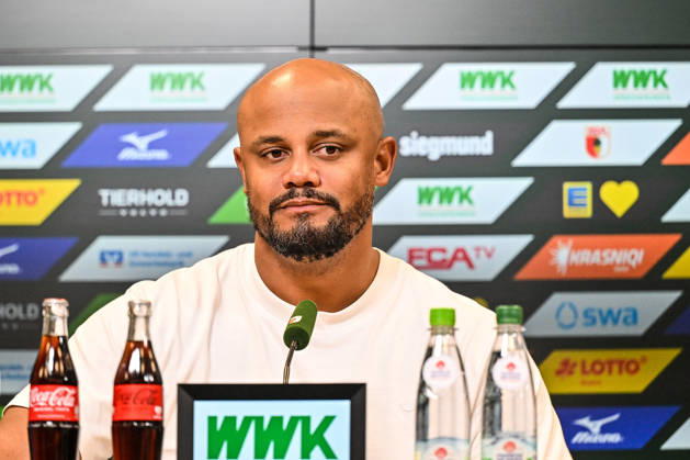 October 10, 2026, Germany, Soccer, Men s, Bundesliga 1, Matchday 5, FC Augsburg vs. FC Bayern Munich, Vincent Kompany (Bayern Munich), Post-match press conference, Augsburg WWK Arena, Bayern, Germany Copyright: xNordphotox xHafnerx