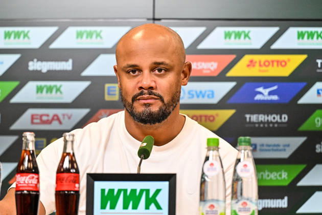 October 10, 2026, Germany, Soccer, Men s, Bundesliga 1, Matchday 5, FC Augsburg vs. FC Bayern Munich, Vincent Kompany (Bayern Munich), Post-match press conference, Augsburg WWK Arena, Bayern, Germany Copyright: xNordphotox xHafnerx