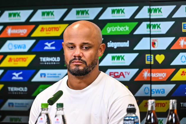 October 10, 2026, Germany, Soccer, Men s, Bundesliga 1, Matchday 5, FC Augsburg vs. FC Bayern Munich, Vincent Kompany (Bayern Munich), Post-match press conference, Augsburg WWK Arena, Bayern, Germany Copyright: xNordphotox xHafnerx