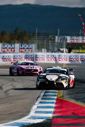 ADAC GT4 Germany, 11. + 12. Rennen Hockenheim 2026 87 Toyota GR Supra GT4 EVO2, CRT Lucas Cartelle, Hudson Schwartz - picture by Gruppe C Photography Sachsenring Germany Copyright: xGruppexCxPhotographyx