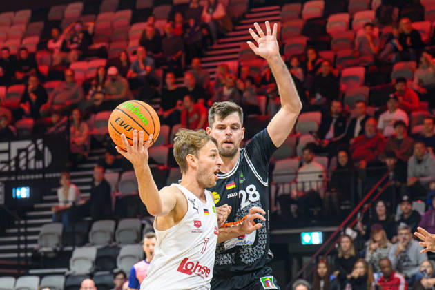 October 10, 2026 Basketball Season 2026–2027 2nd Bundesliga Pro A Matchday 4 Nuremberg Falcons Basketball Club NBC Kreisbau Kirchheim Knights AlSch xalxscx Christian Feneberg 7, Nuremberg Falcons BC NBC Nicolas Bretzel 21, Kreisbau Kirchheim Knights