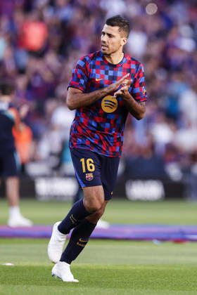 October 10, 2026, Barcelona, Barcelona, Spain: Rodri of FC Barcelona, Barca warms up during the Spanish league, LaLiga EA Sports, football match played between FC Barcelona and Getafe CF at Spotify Camp Nou stadium on October 10, 2026 in Barcelona, Spain. FC Barcelona V Getafe CF - LaLiga EA Sports - ZUMAa181 20261010_zaa_a181_072 Copyright: xJavierxBorregox