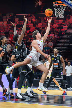 October 10, 2026 Basketball Season 2026–2027 2nd Bundesliga Pro A Matchday 4 Nuremberg Falcons Basketball Club NBC Kreisbau Kirchheim Knights AlSch xalxscx Nate Heise 33, Nuremberg Falcons BC NBC