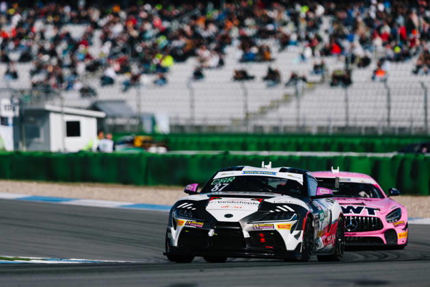 ADAC GT4 Germany, 11. + 12. Rennen Hockenheim 2026 87 Toyota GR Supra GT4 EVO2, CRT Lucas Cartelle, Hudson Schwartz - picture by Gruppe C Photography Sachsenring Germany Copyright: xGruppexCxPhotographyx