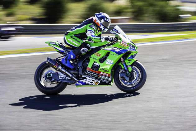 October 10, 2026, Cascais, Lisbon, Portugal: Garrett Gerloff of Kawasaki WorldSBK Team in action during the Race 1 of the FIM Superbike World Championship, WM, Weltmeisterschaft at Circuito Estoril on October 10, 2026 in Cascais, Portugal. Motorsports 2026: WorldSBK - Tissot Estoril Round  - ZUMAr200 20261010_zsp_r200_048 Copyright: xNunoxReisinhox